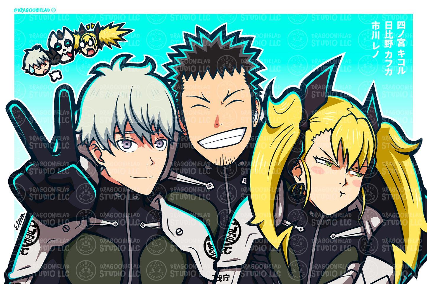 Kaiju No. 8 Art Print Design