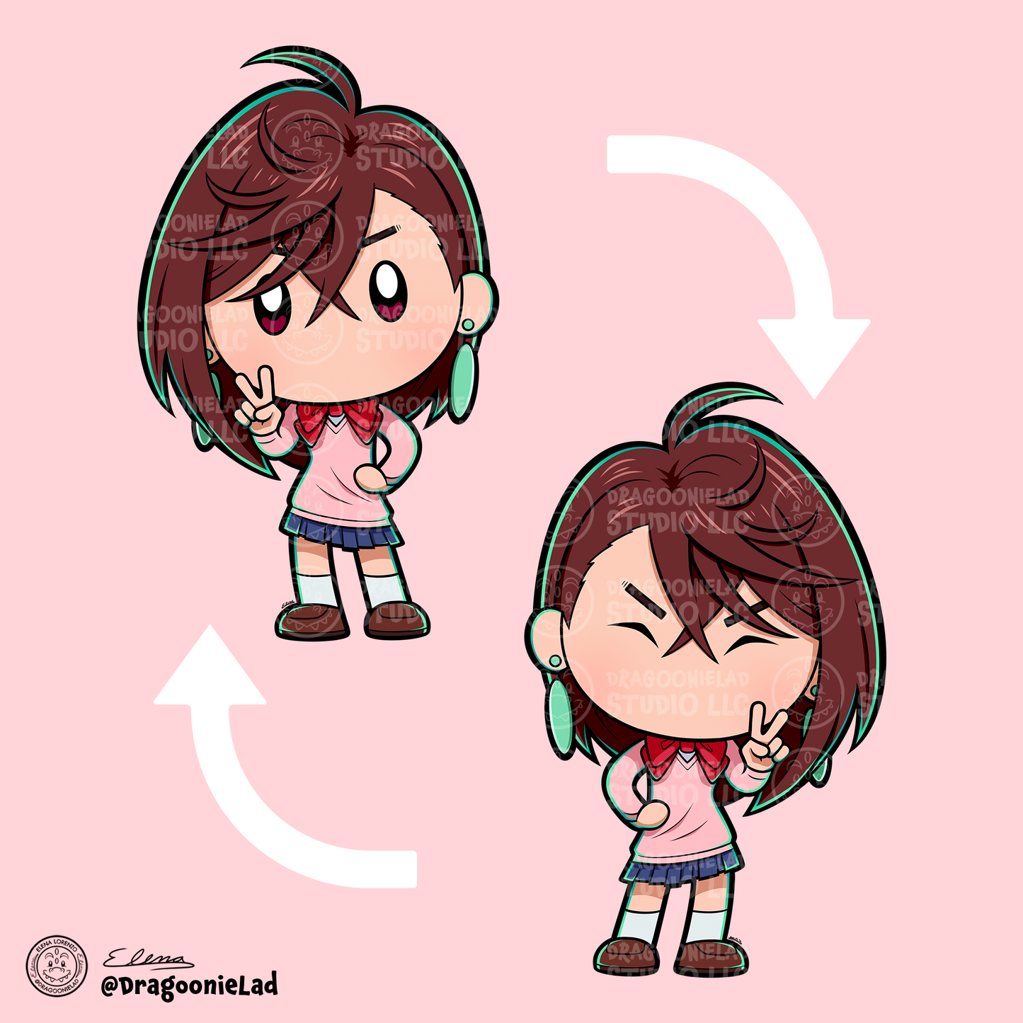 Dan Da Dan Standees Designs Momo