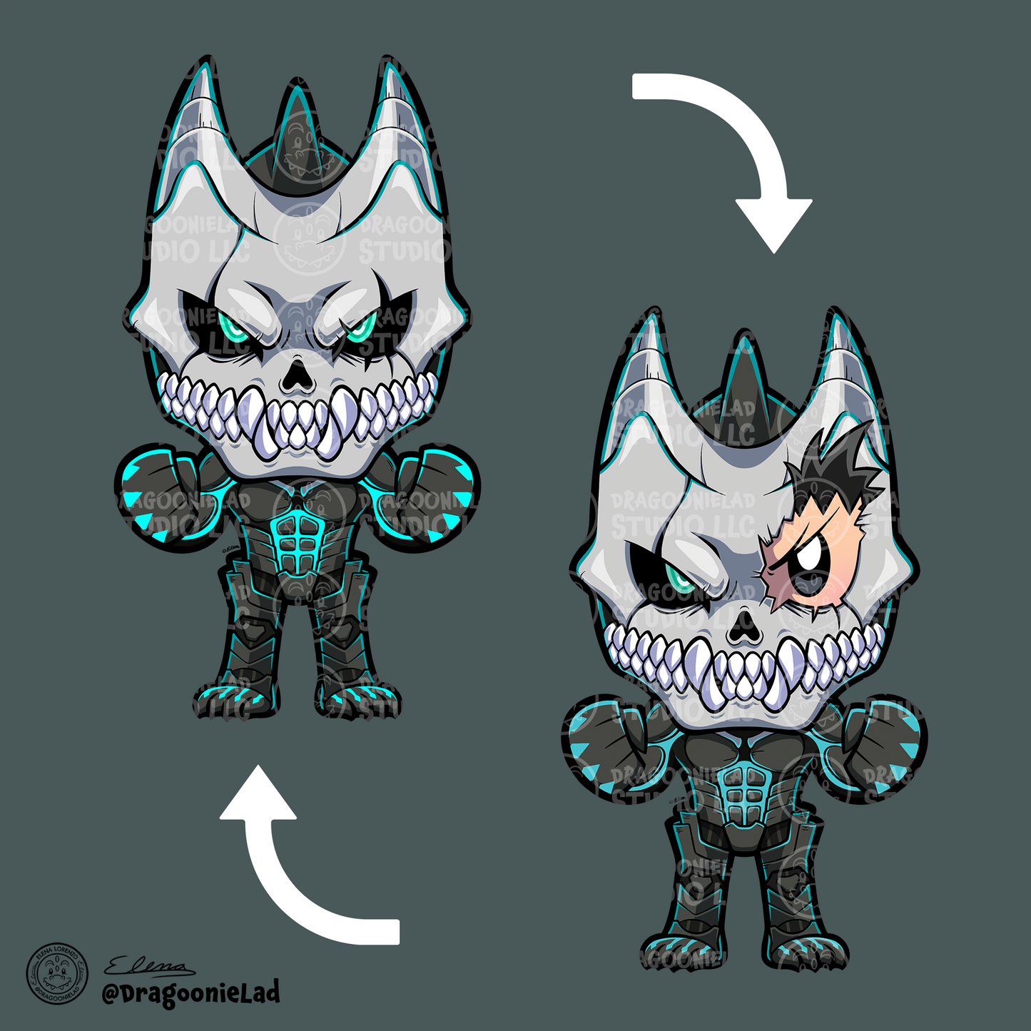 Kaiju No.8 Charms Kaiju No.8