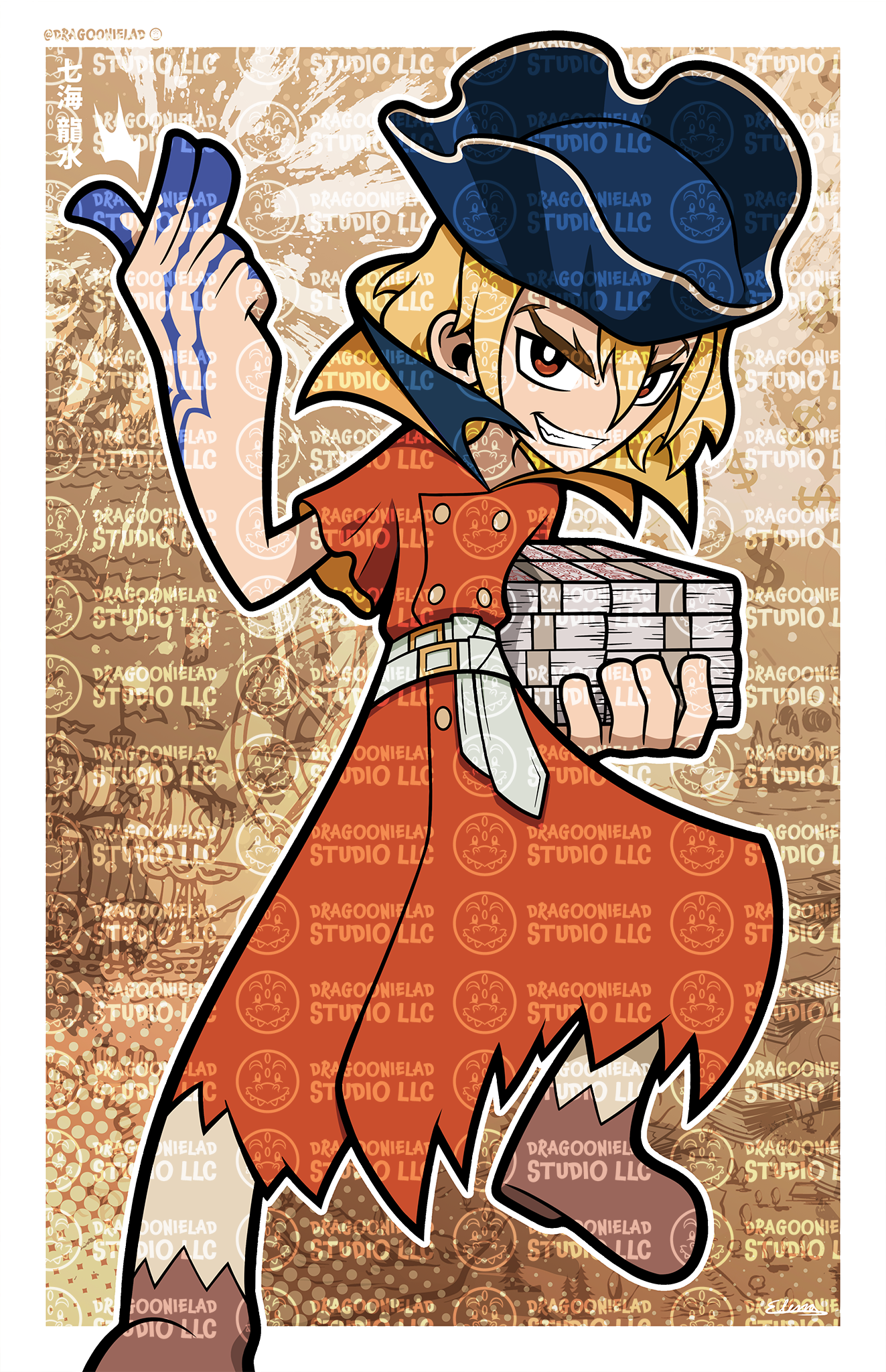 The Greedy Captain - Tactica Art Print