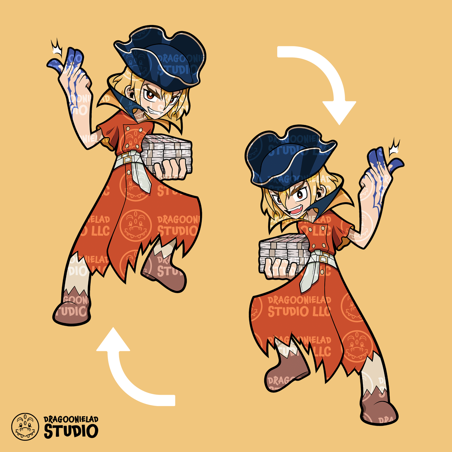 The Greedy Captain - Tactica Dr.Stone Keychain/Charm