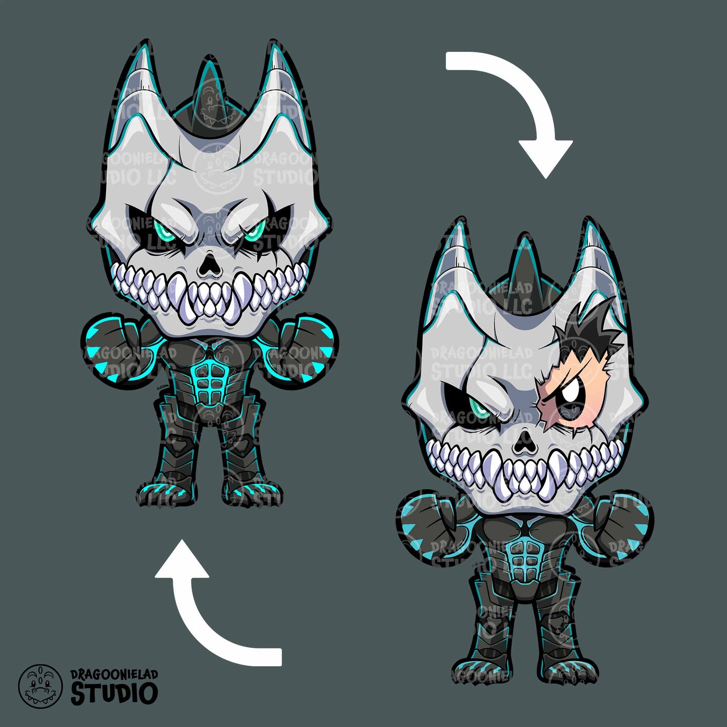 Kaiju Comrades - MINI Super Chibs Kaiju No. 8 Acrylic Standees