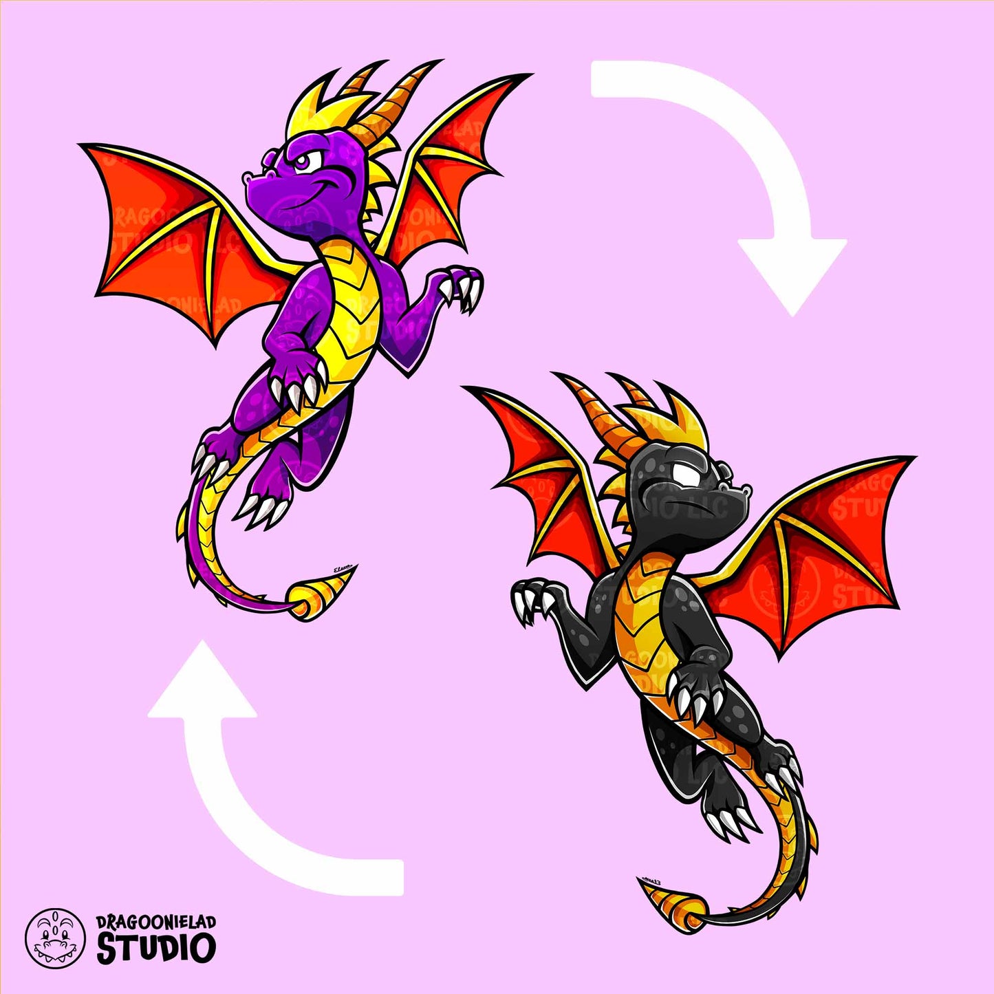 The Purple Dragon - Spyro Acrylic Standee