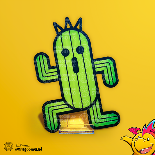FF7 3D Printed Art Cactuar