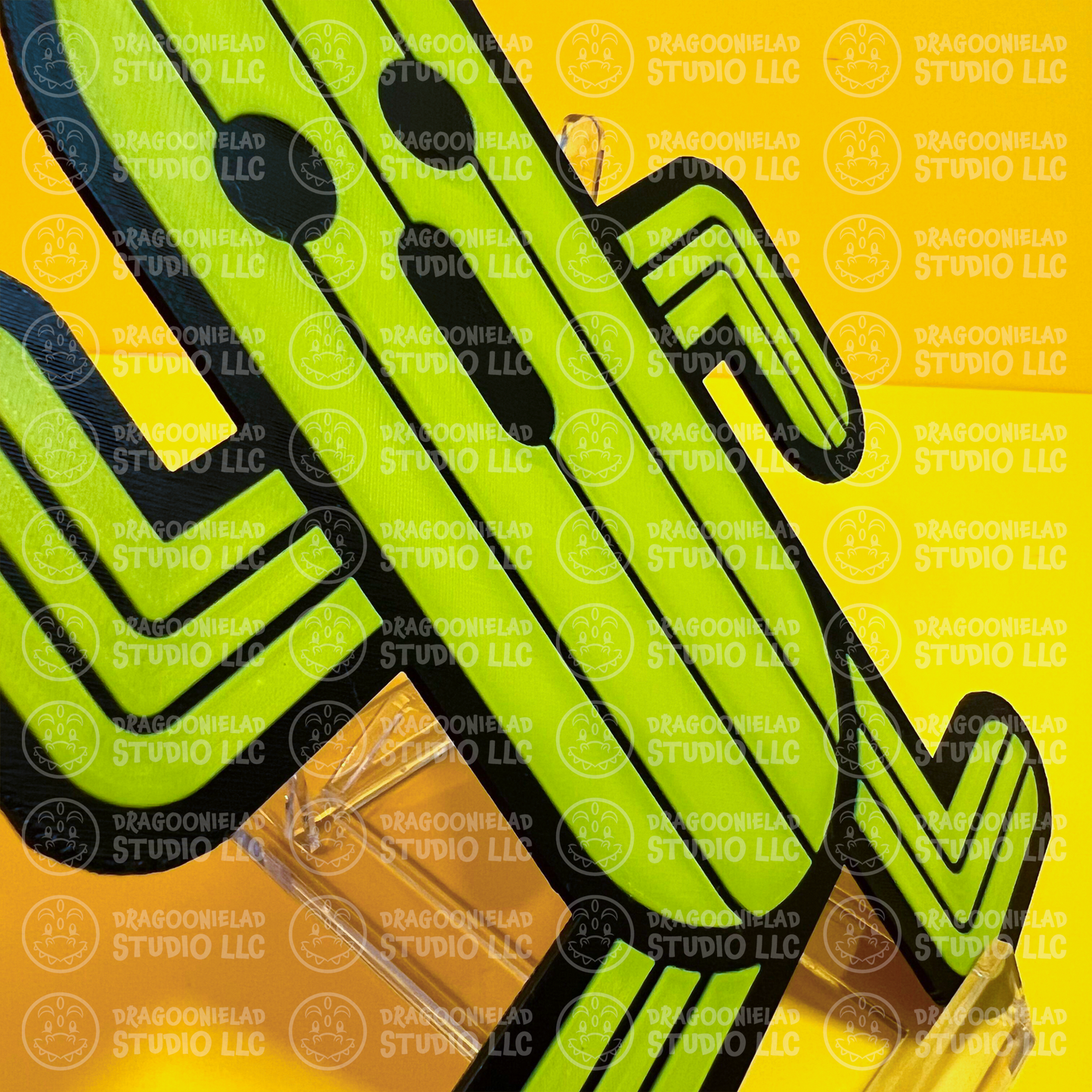 FF7 3D Printed Art Cactuar Side