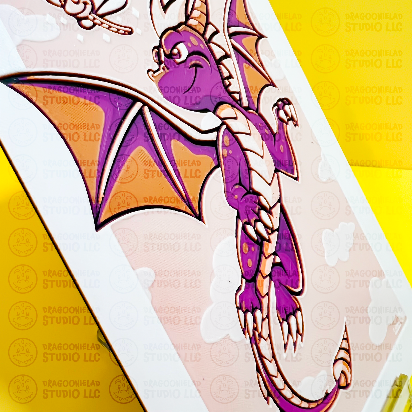 Spyro 3D Printed Art Side
