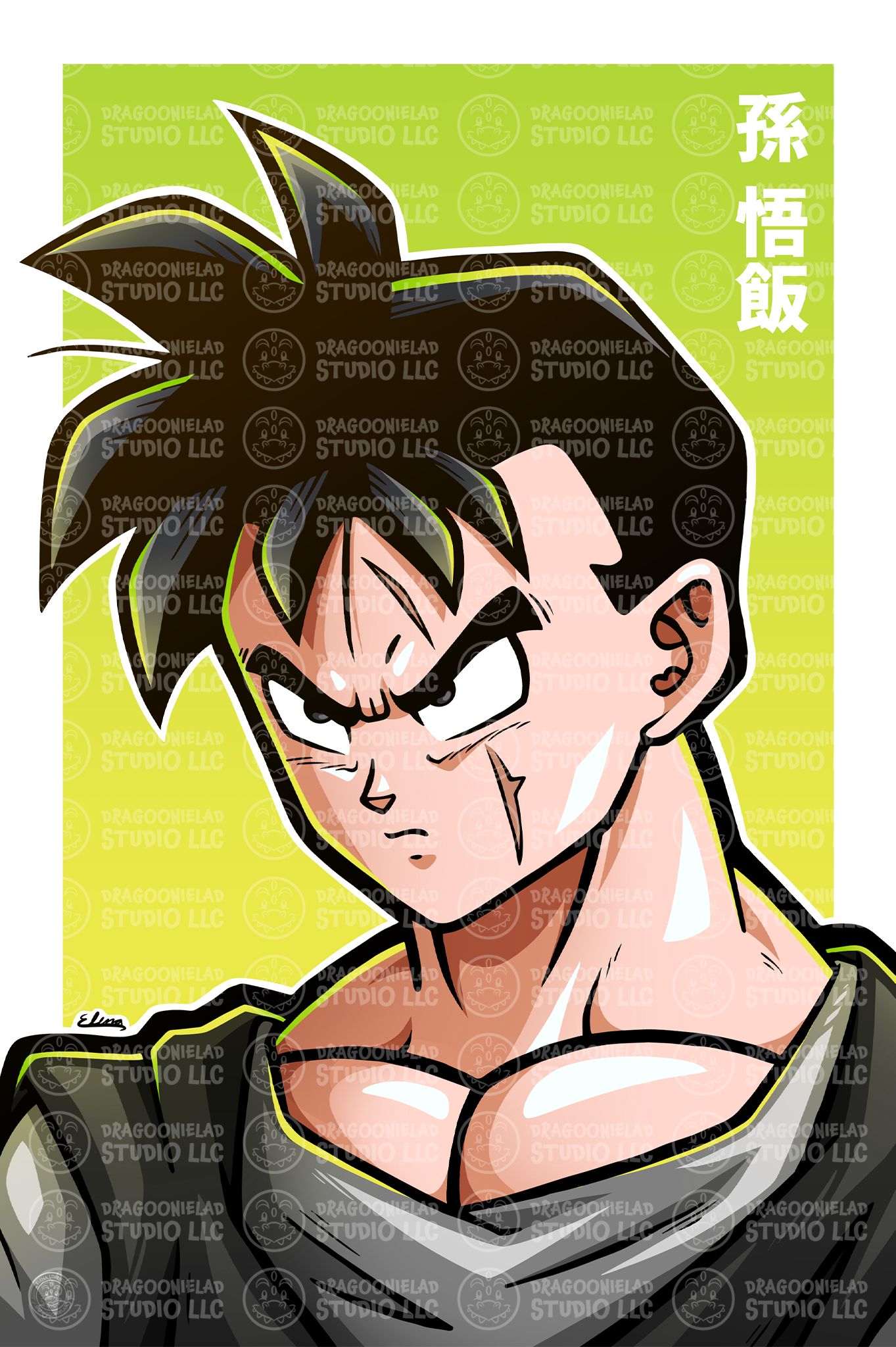 Heroes Future Gohan Art Print Design