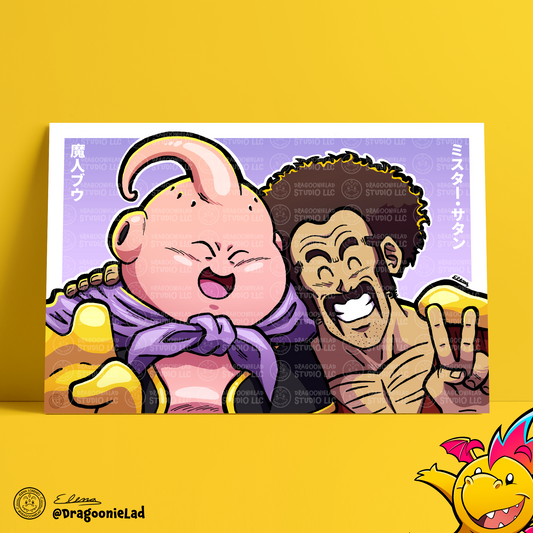 Hercule and Majin Buu Art Print