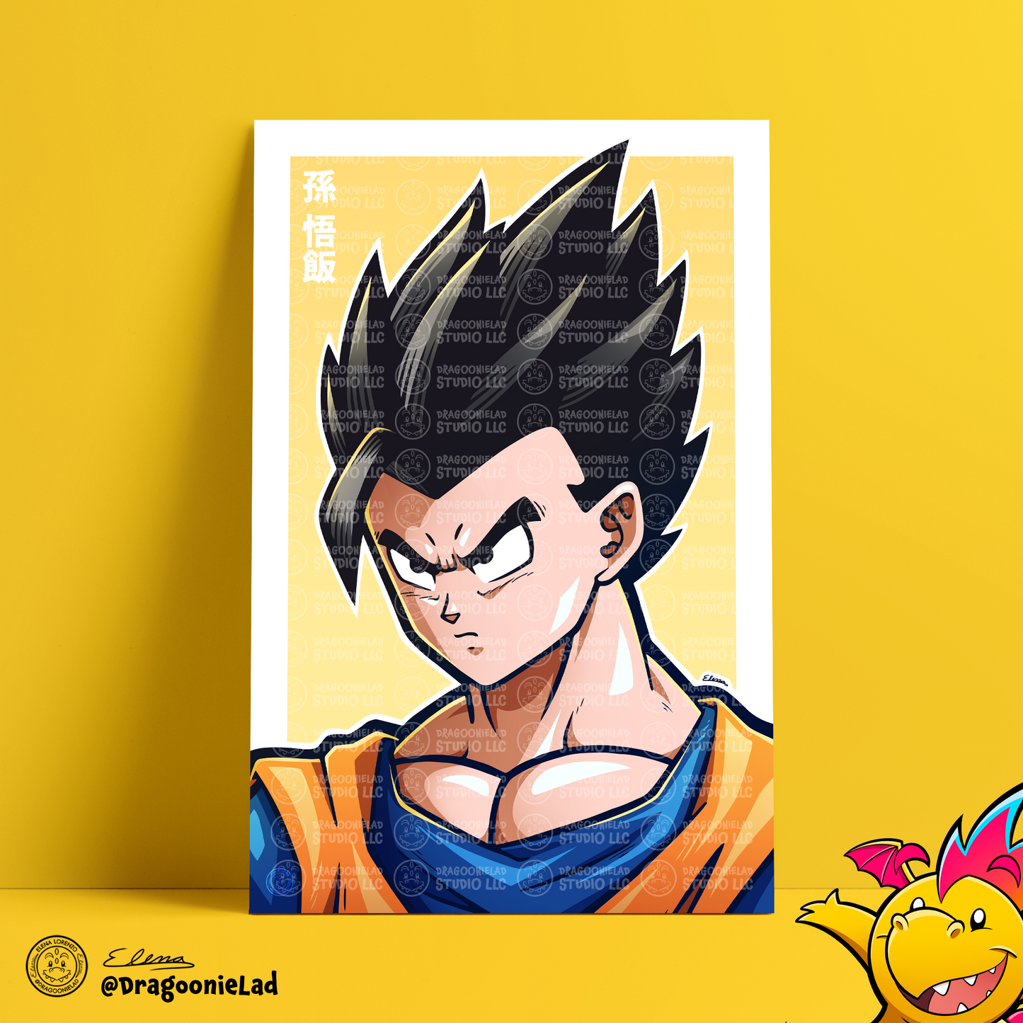 Mystic Gohan Art Print