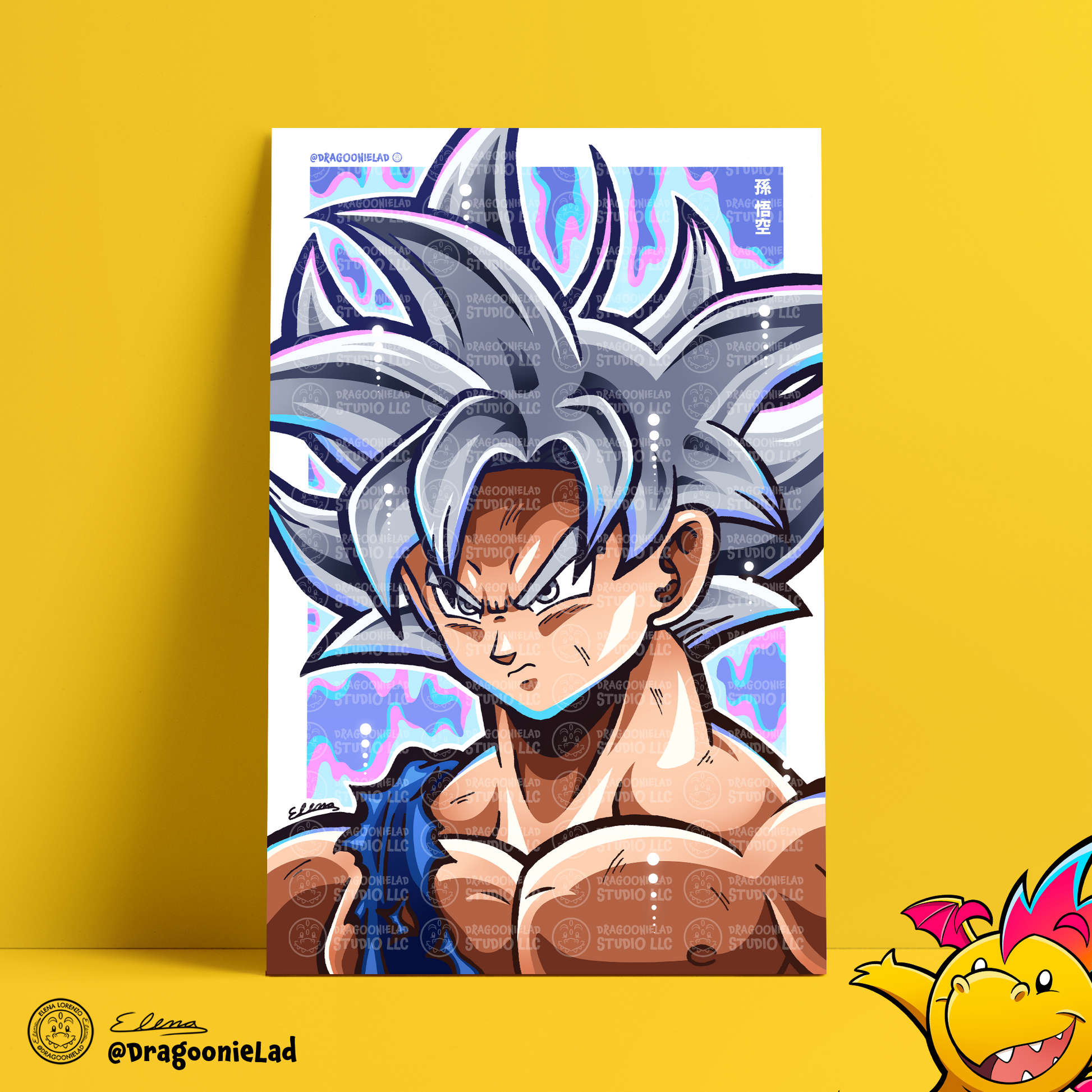 Ultra Instinct Goku Art Print