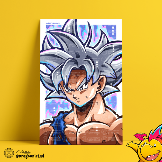 Ultra Instinct Goku Art Print