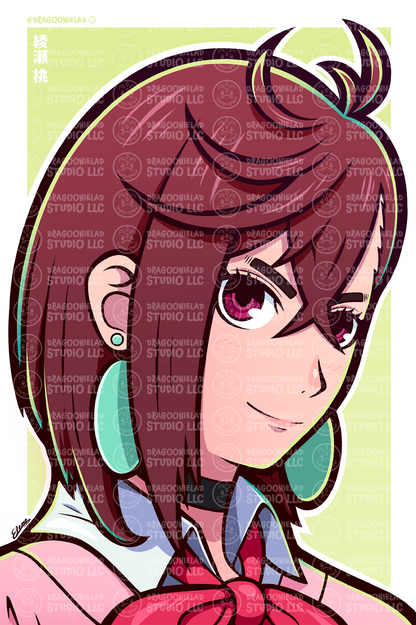 Momo Ayase Art Print Design
