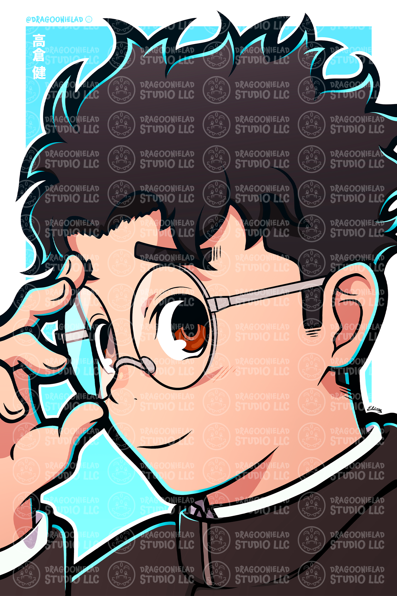 Okarun Art Print Design