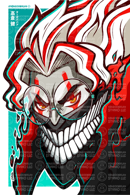 Turbo Okarun Art Print Design