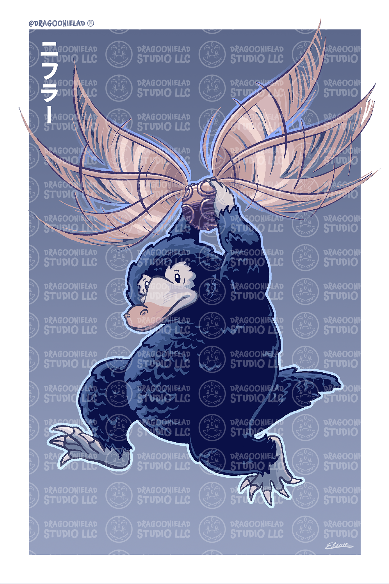 The Niffler Art Print Design