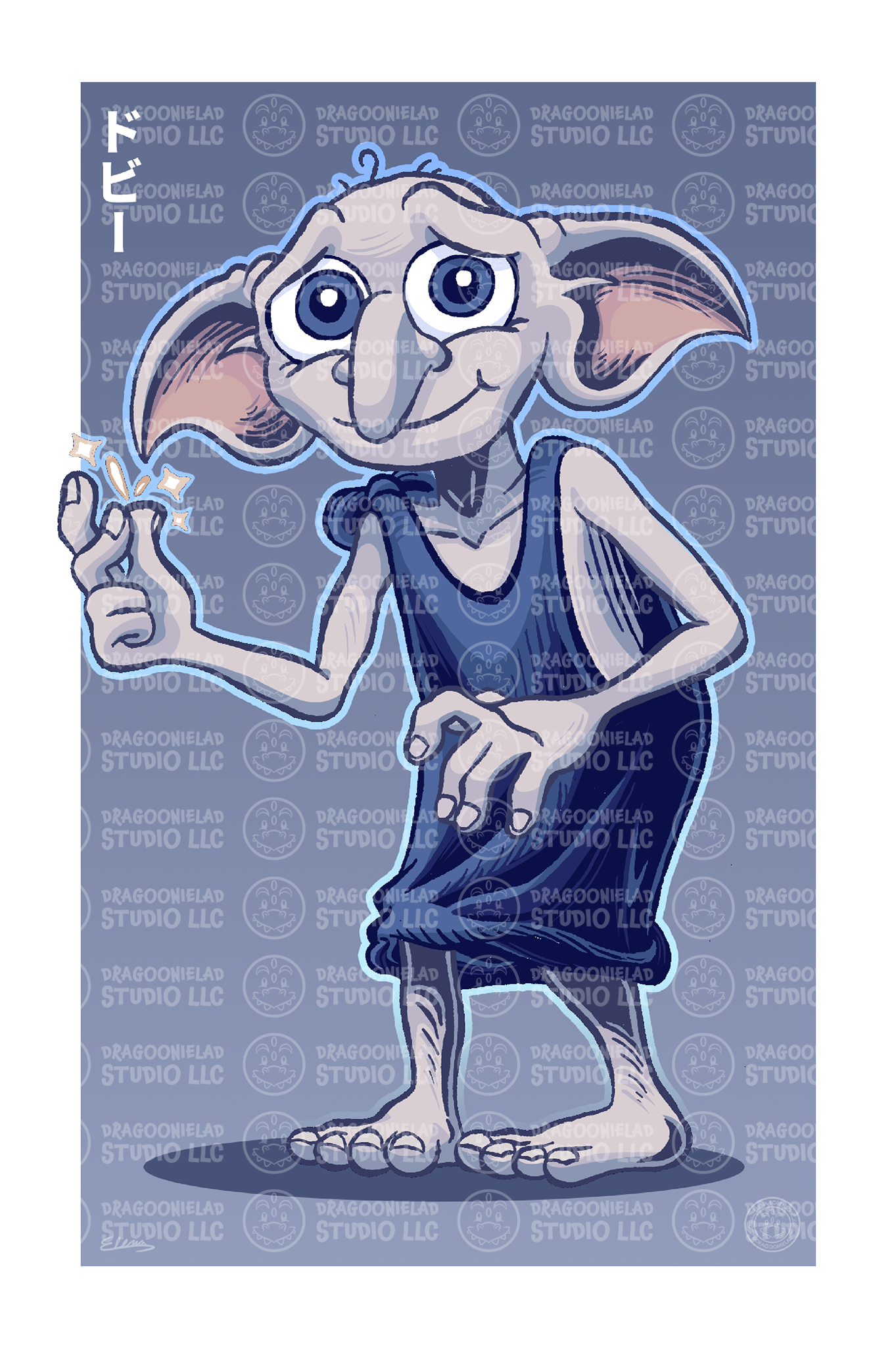 Harry Potter Doby Art Print Design