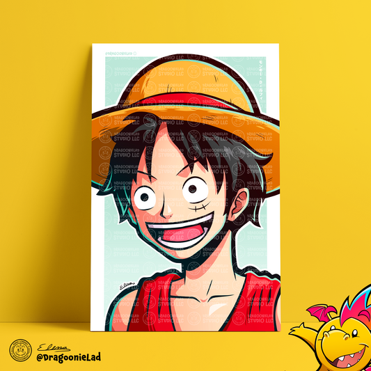 Monkey D. Luffy Art Print 