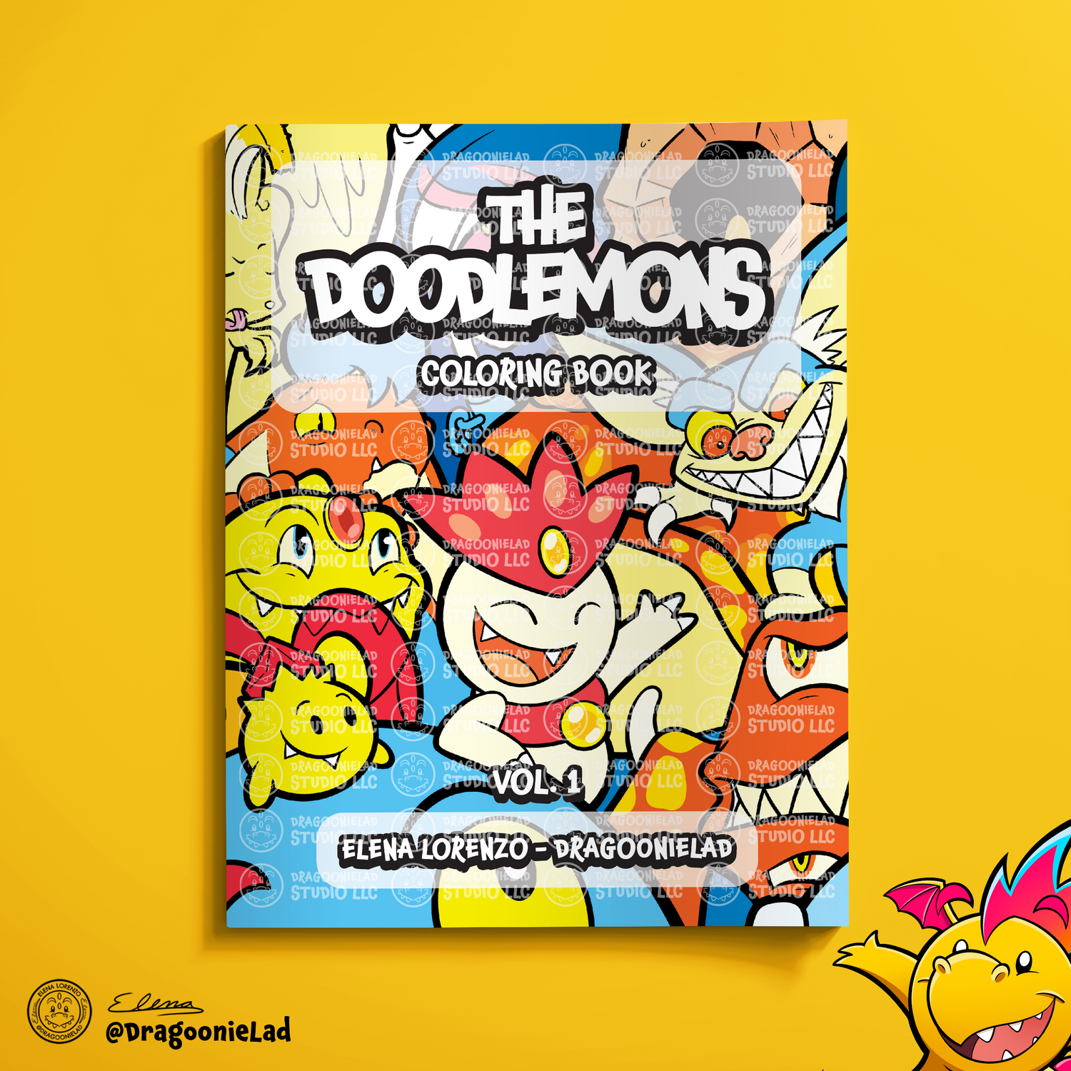 Monster Coloring Books Front