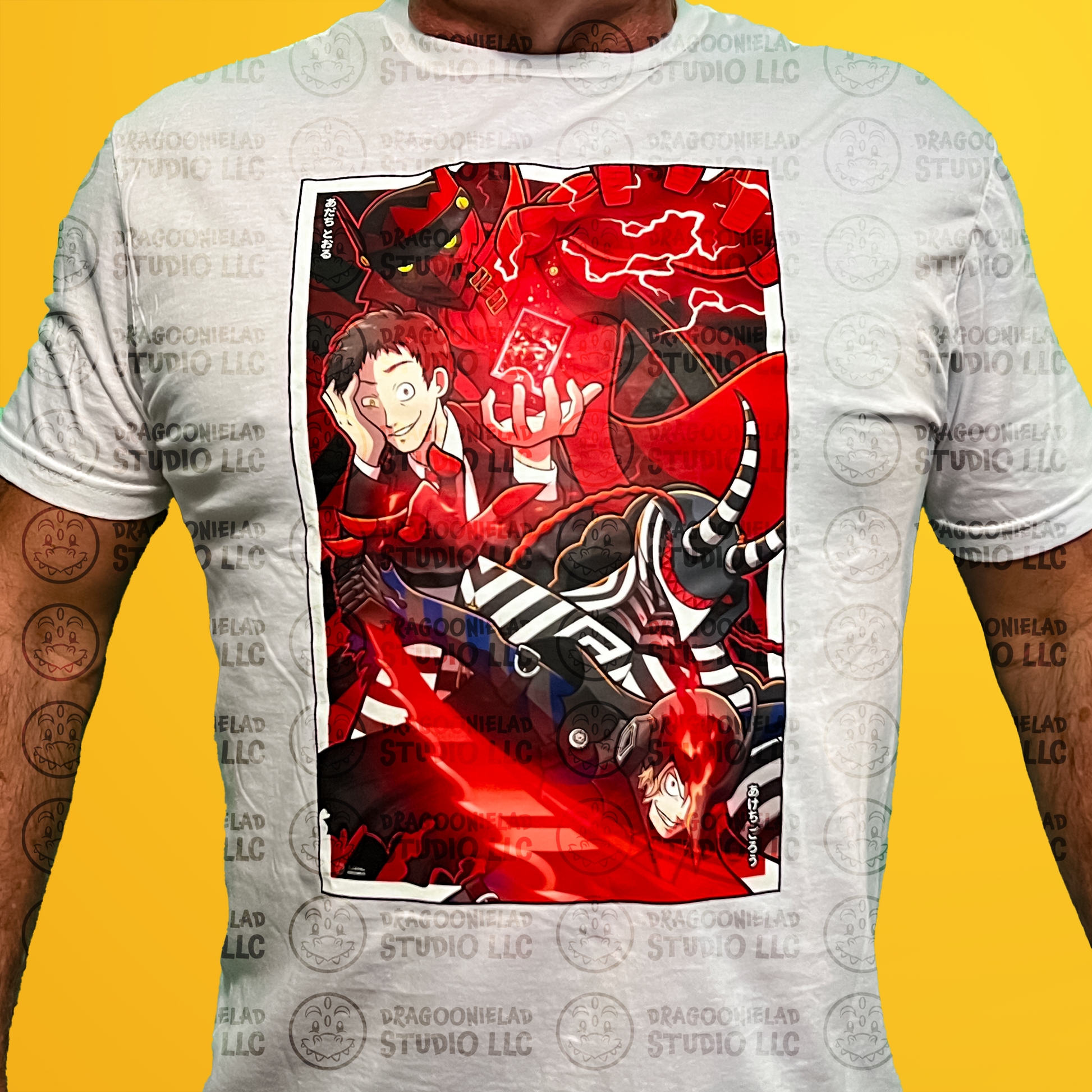 Persona 4 T-Shirt and Persona 5 T-Shirt Photo