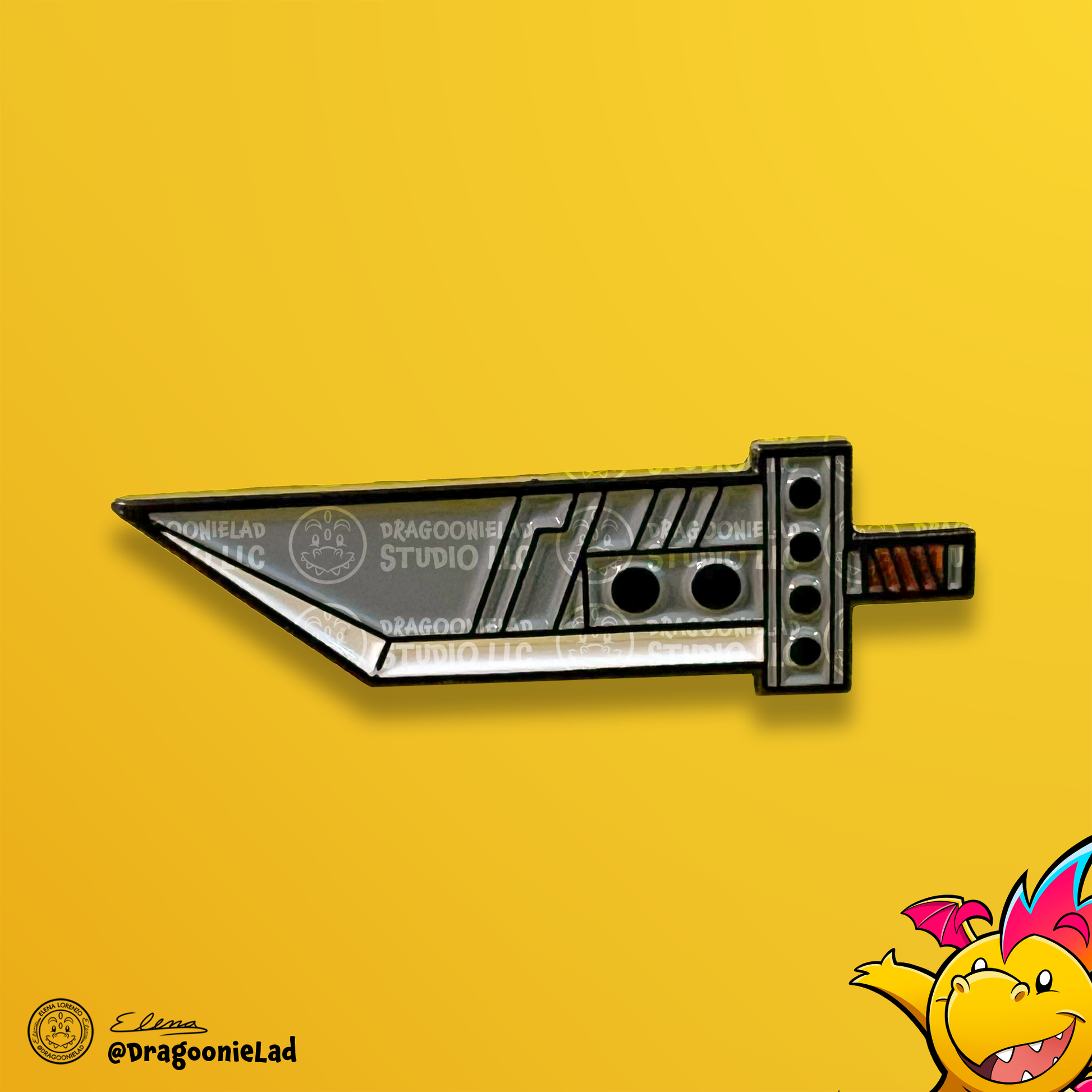 Buster Sword Enamel Pin Photo