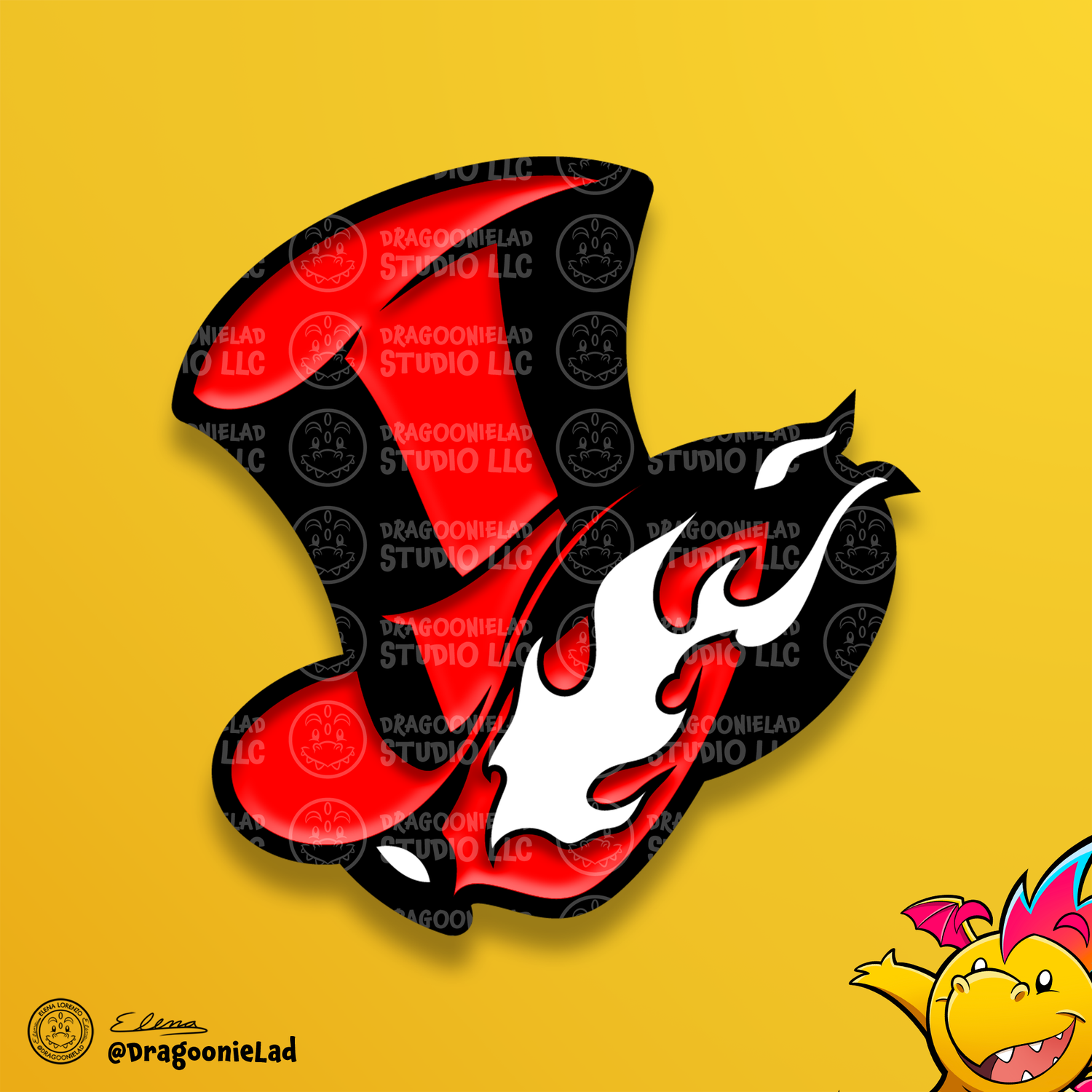 Phantom Thieves Logo Pin Front