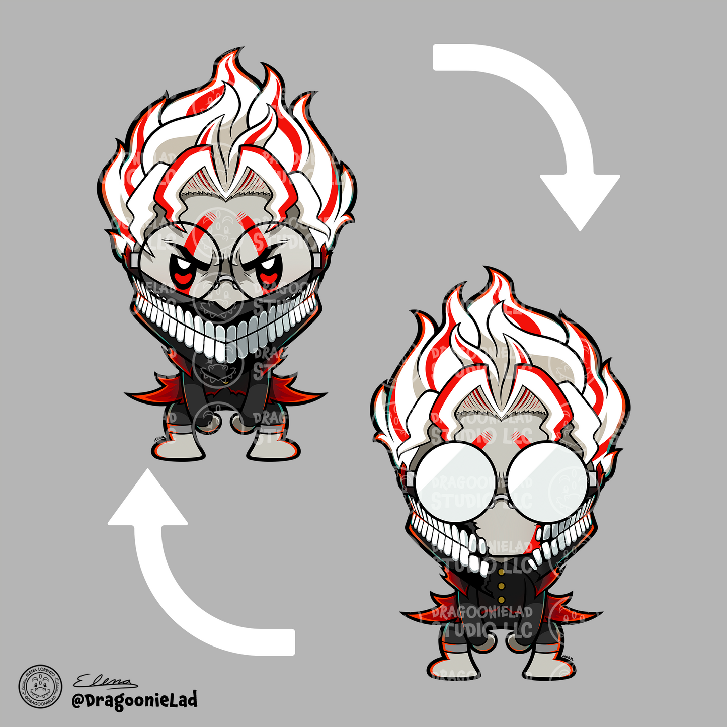 Dan Da Dan Standees Designs Okarun