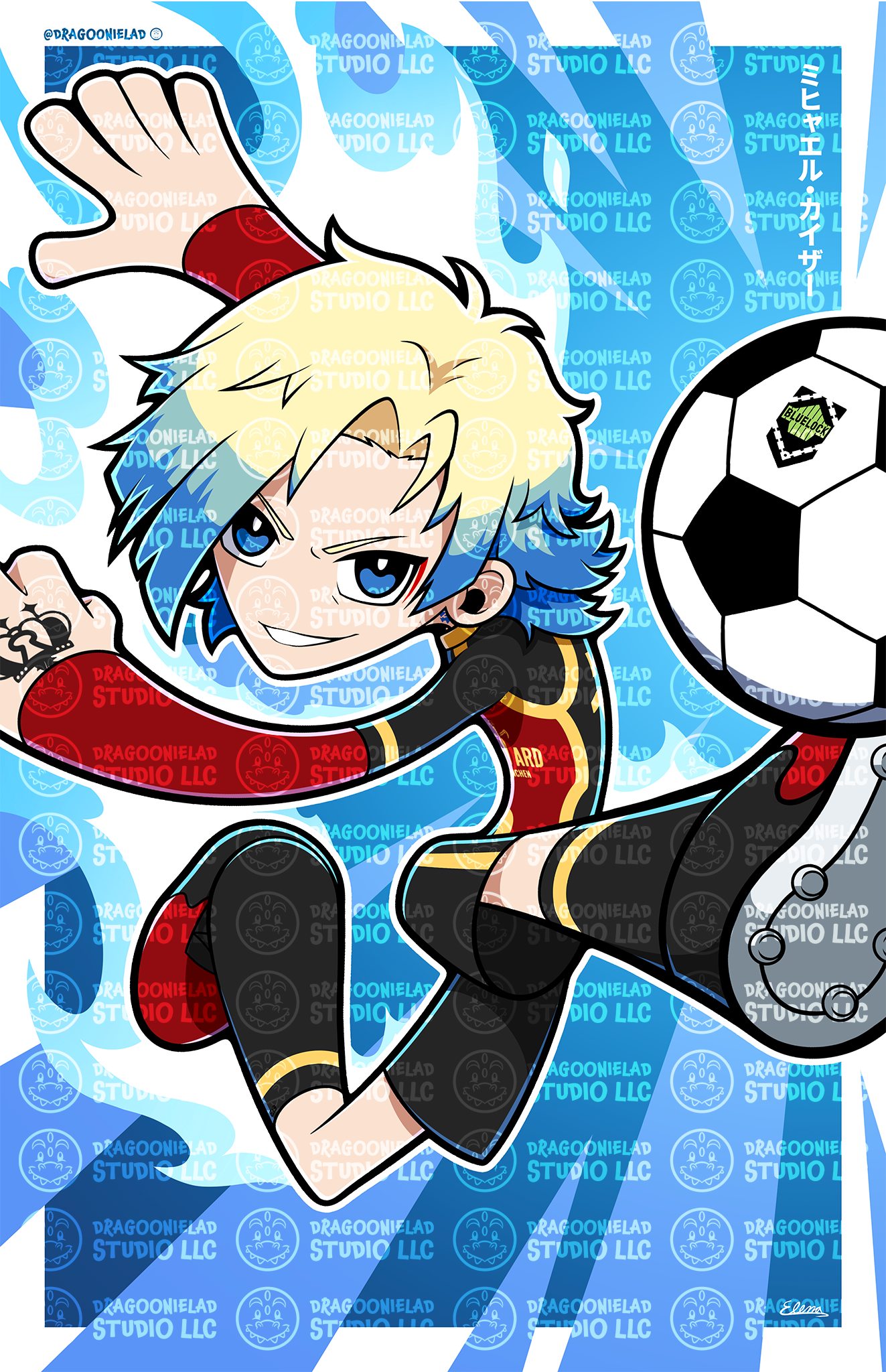 The Blue Rose Of Soccer - Tactica Art Print