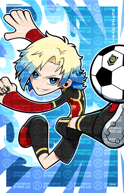 The Blue Rose Of Soccer - Tactica Art Print