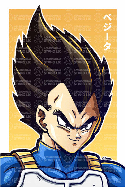 The Prince Of All Saiyans - Art Print