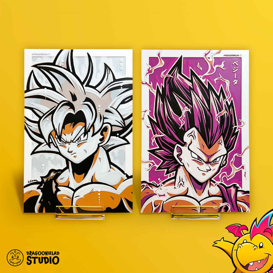 Ultra Saiyans - DBZ 3D Printed Art