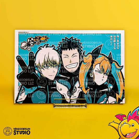 Kaiju Comrades - Kaiju No. 8 3D Printed Art