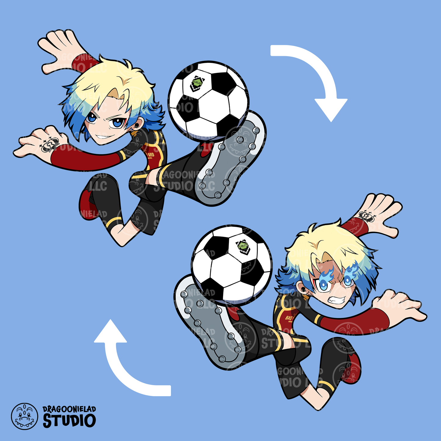 Japan's Best Striker - Tactica Blue Lock Acrylic Standees