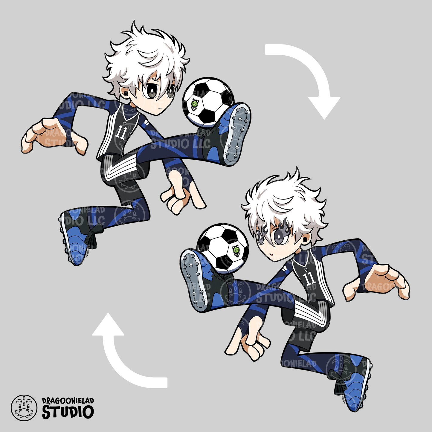 Japan's Best Striker - MINI Tactica Blue Lock Acrylic Standees
