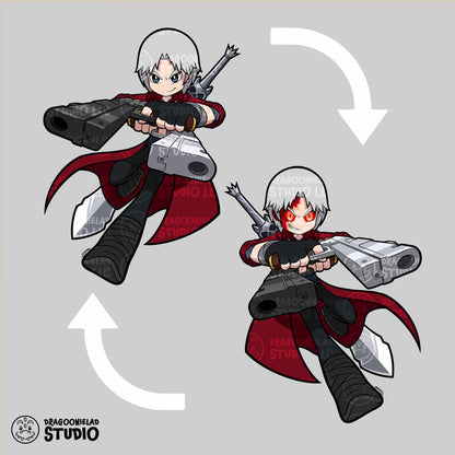 Demon Hunters For Hire - MINI Tactica Devil May Cry Acrylic Standees
