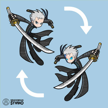 Demon Hunters For Hire - MINI Tactica Devil May Cry Acrylic Standees