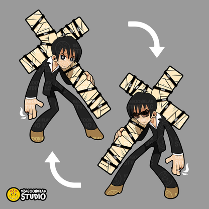 The Humanoid Typhoon - Tactoonies Trigun Acrylic Standee