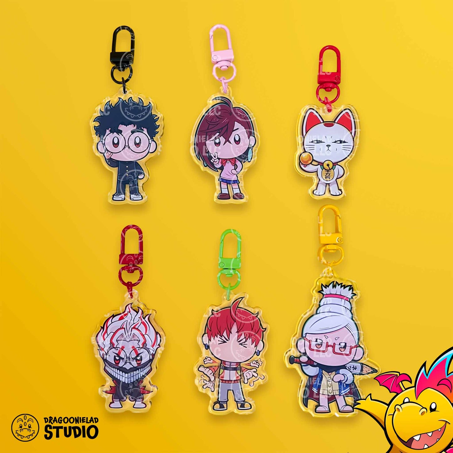 Supernatural Squad - Chibi Dan Da Dan Keychains/Charms