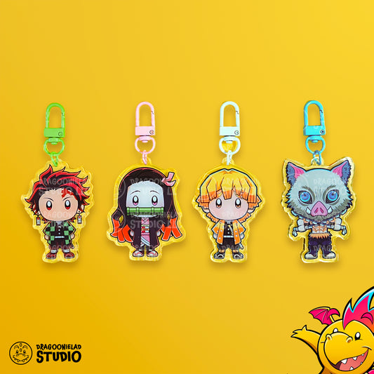 Taisho Era Demon Hunters - Super Chibs Demon Slayer Charms