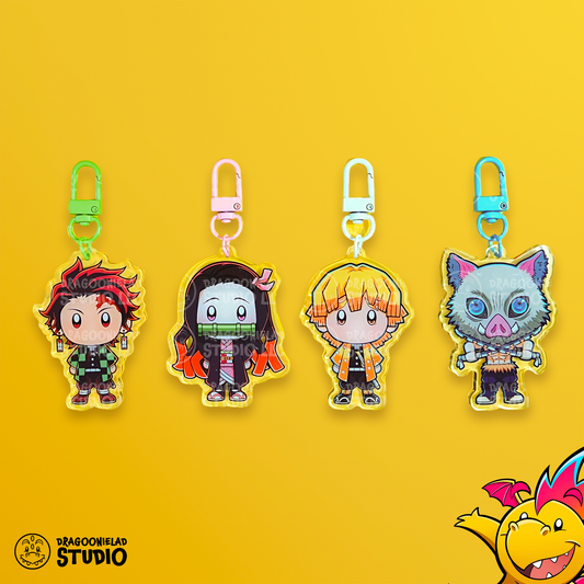 Taisho Era Demon Hunters - Super Chibs Demon Slayer Charms