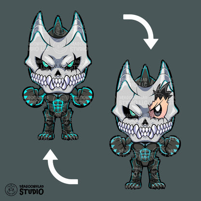 Kaiju Comrade - Chibi Kaiju No. 8 Charm