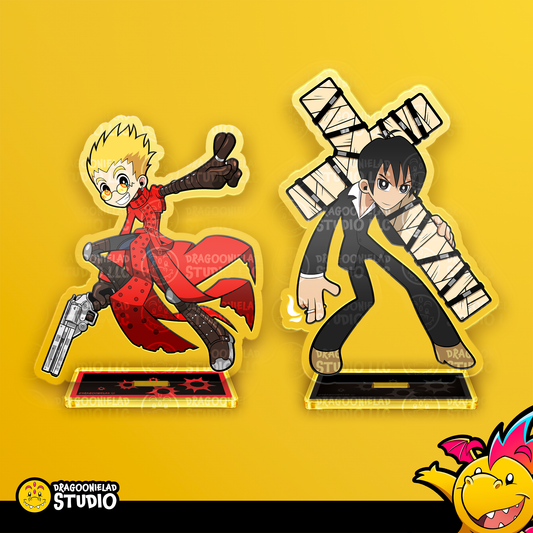 The Humanoid Typhoon - Tactoonies Trigun Acrylic Standee