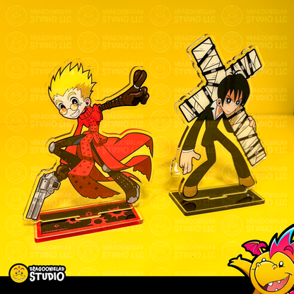 The Humanoid Typhoon - Tactoonies Trigun Acrylic Standee