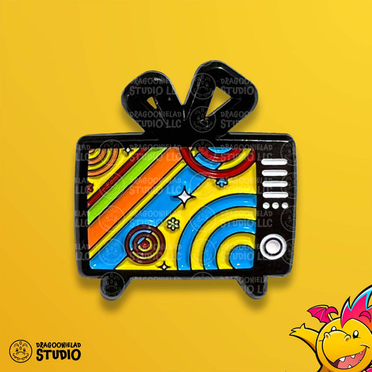 Midnight Channel TV World - P4 Soft Enamel Pin