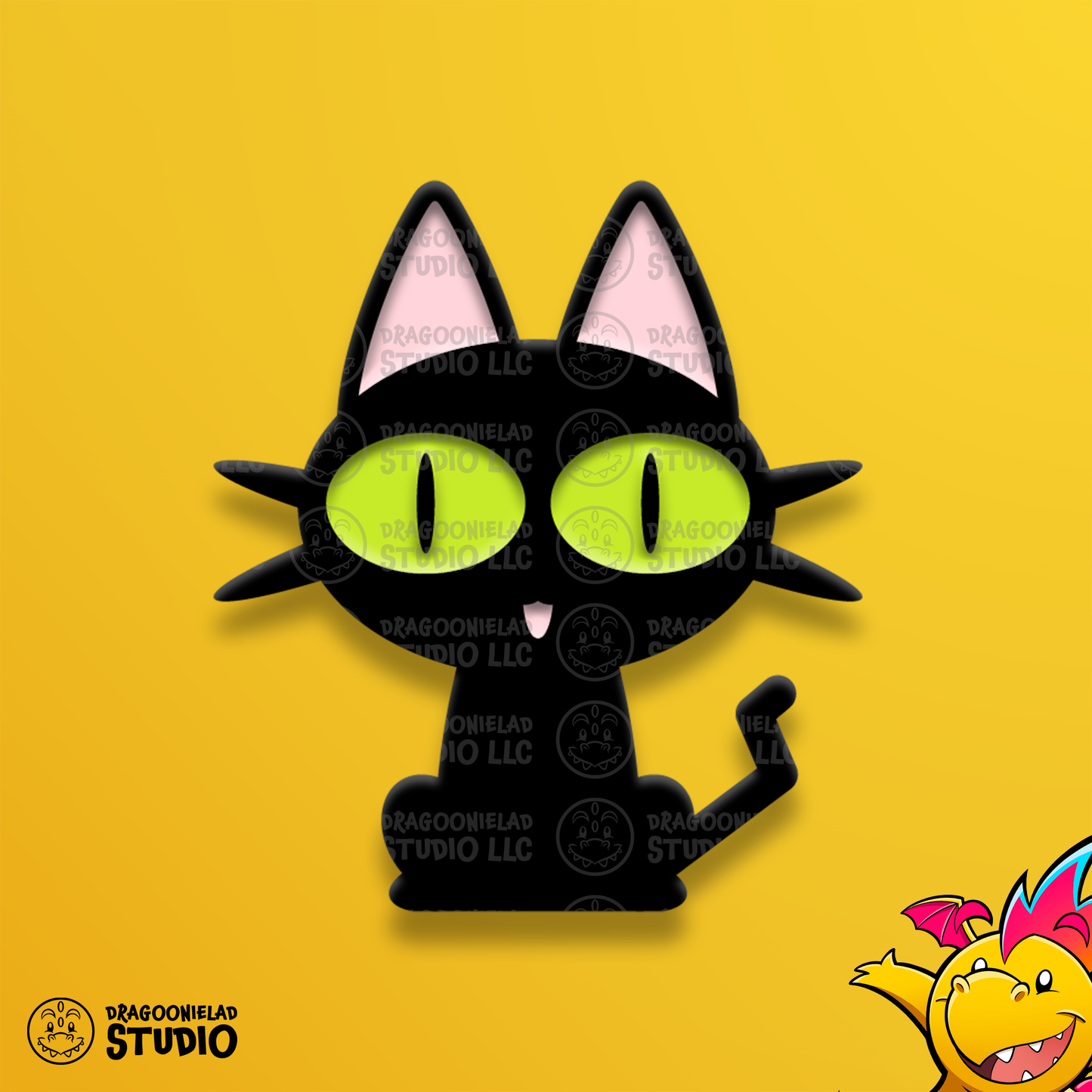 Kuroneko Cat - Soft Enamel Pin